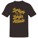 Dachshund Quote Men's T-shirt - Long Dog, Longer Attitude