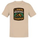 Lawn Mowing Champion Badge Men's T-shirt