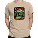 Lawn Mowing Champion Badge Men's T-shirt