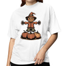 Fall Harvest Scarecrow with Pumpkins Women's T-shirt