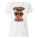 Women's T-shirt - Peachy Keen Sunglasses Cartoon Peach