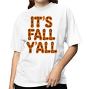 It's Fall Y'all Pumpkin Leaf Women's T-shirt
