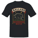 Ballard Neighborhood Watch Raccoon Men's T-shirt