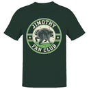 Jimothy Fan Club Raccoon Badge Men's T-shirt