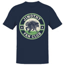 Jimothy Fan Club Raccoon Badge Men's T-shirt