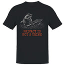 Privacy Is Not a Crime Raccoon Men's T-shirt