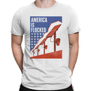 America Is Flocked Solar Panel Satire Men's T-shirt