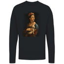 Floral Crown Portrait Women's Long Sleeve T-Shirt