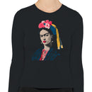 Floral Headpiece Women's Long Sleeve Portrait Art
