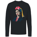 Floral Headpiece Women's Long Sleeve Portrait Art