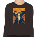 Frida Kahlo Scream Parody Women's Long Sleeve Shirt