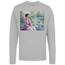 Women's Long Sleeve Water Lily Garden Impressionist Tee