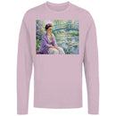 Women's Long Sleeve Water Lily Garden Impressionist Tee