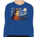 Frida Kahlo Starry Night Women's Long Sleeve Shirt