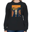 Frida Kahlo Scream Parody Women's Sweatshirt