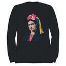 Floral Headpiece Mexican Portrait Art Women's Sweatshirt