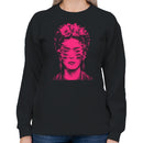 Surreal Pink Multi-Eye Portrait Women's Sweatshirt