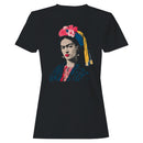Floral Headpiece Mexican Portrait Women's T-shirt