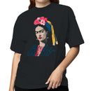 Floral Headpiece Mexican Portrait Women's T-shirt