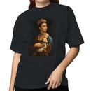 Floral Crown Portrait Animal Companion Women's T-shirt