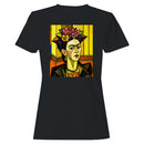 Geometric Floral Frida Portrait Women's T-shirt