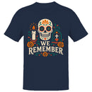 We Remember Sugar Skull Flowers Men's T-shirt