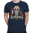 We Remember Sugar Skull Flowers Men's T-shirt