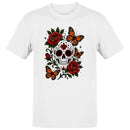 Sugar Skull Roses Butterflies Men's T-shirt