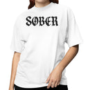 Sober Not Boring Gothic Quote Women's T-shirt