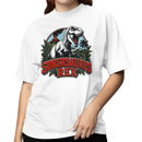 Sobersaurus Rex Dinosaur Volcano Women's T-shirt