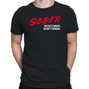 Sober In October Don't Drink Motivation Men's T-shirt