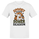 Halloween Ghost Men's T-shirt - Spooky Season Sober Season