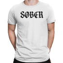 Sober Not Boring Gothic Motivation Men's T-shirt