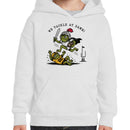 Youth's Hoodie - We Tackle At Dawn Frog Football Battle