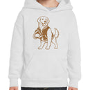 Football Dog Mascot Youth Hoodie