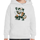 Youth's Hoodie - Cartoon Rat Grilling Sausages