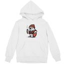 Youth's Hoodie with Bulldog Holding Rugby Ball