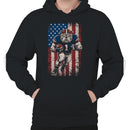 American Football Bulldog Number 1 Men's Hoodie