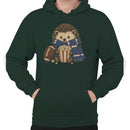 Hedgehog with Popcorn and Football Men's Hoodie