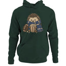 Hedgehog with Popcorn and Football Men's Hoodie