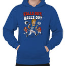 Funny Football Meme Men's Hoodie - Falls Out Balls Out