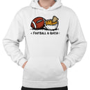 Men's Hoodie for Football & Queso Snack Lovers