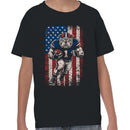American Football Bulldog Number 1 Youth T-shirt