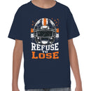 Youth's T-shirt - Refuse to Lose Football Helmet