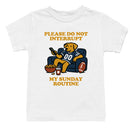 Youth's T-shirt: Please Do Not Interrupt My Sunday Routine