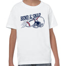 Youth's T-shirt with Bend & Snap Football Helmet Design