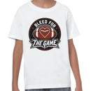 Bleed For The Game Football Heart Youth T-shirt