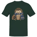 Hedgehog with Popcorn and Football Men's T-shirt