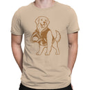 Football Dog Mascot Varsity Jacket Men's T-shirt