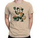 Cartoon Rat Grilling Sausages Men's T-shirt